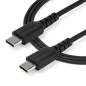 StarTech.com Cavo di Ricarica USB-C da 2m - Resistente Cavetto USB-C di Ricarica Veloce e Sync da USB 2.0 a USB Type  RUSB2CC2MB