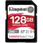 Kingston Canvas React Plus V60 SD 128GB SDXC UHS-II 280R/100W U3 V60 for Full HD/4K
