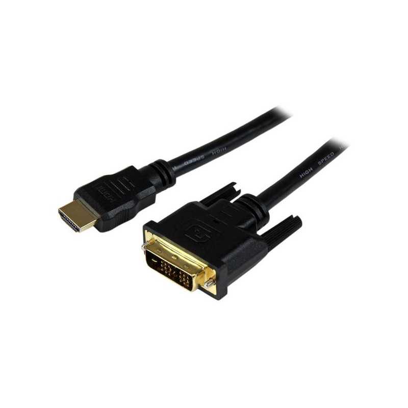 StarTech.com Cavo adattatore HDMI a DVI-D da 150 cm - Cavo connettore presa HDMI a presa DVI Maschio/Maschio HDDVIMM150CM