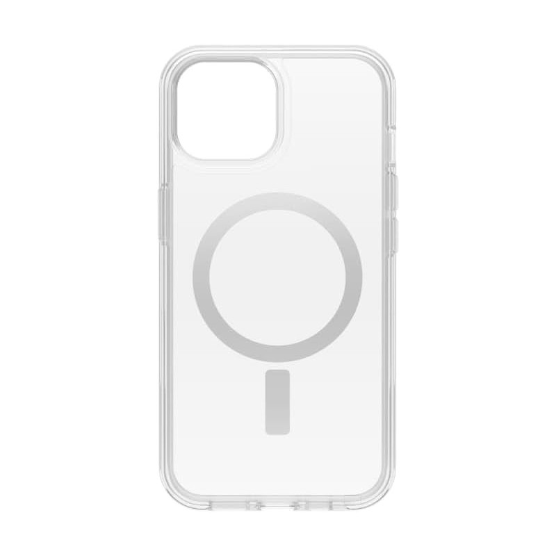 Cover per iPhone 16e, 15, 14, 13 OtterBox Symmetry Seires Clear MagSafe, resistente a shock e cadute