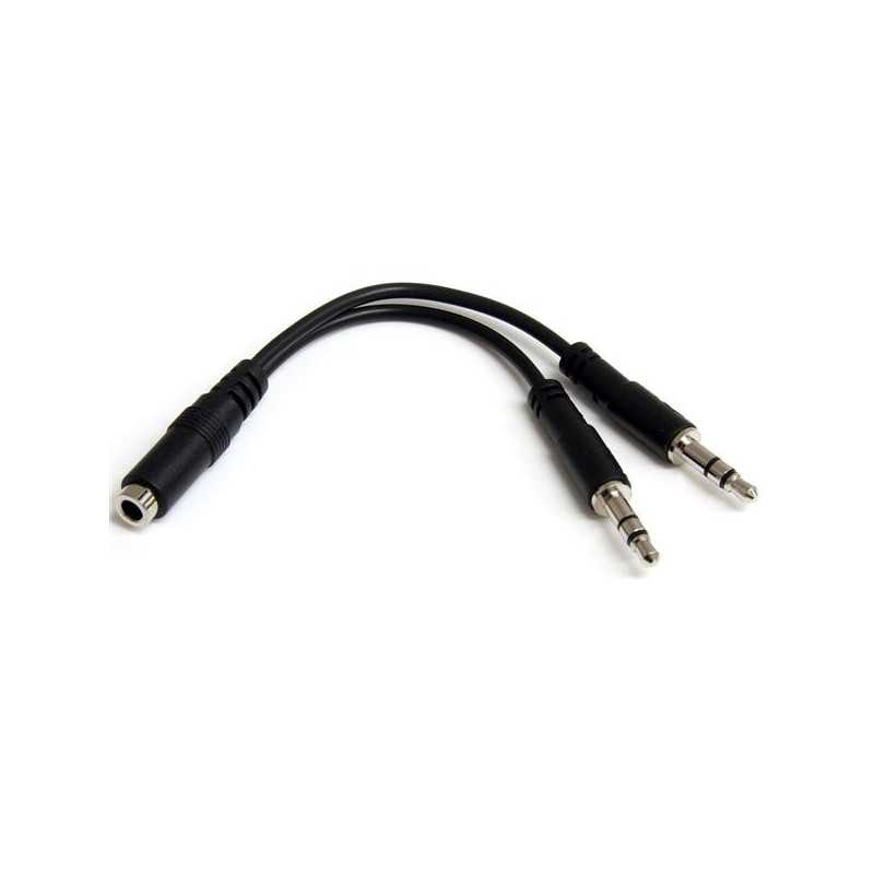 StarTech.com Adattatore splitter cuffie a 4 pin da 3,5 mm a 2x 3,5 mm a 3 pin - F/M MUYHSFMM