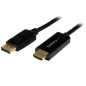 StarTech.com Cavo DisplayPort a HDMI Passivo 4K 30Hz - 3 m - Cavo Adattatore DisplayPort a HDMI - Convertitore DP 1.2 DP2HDMM3MB