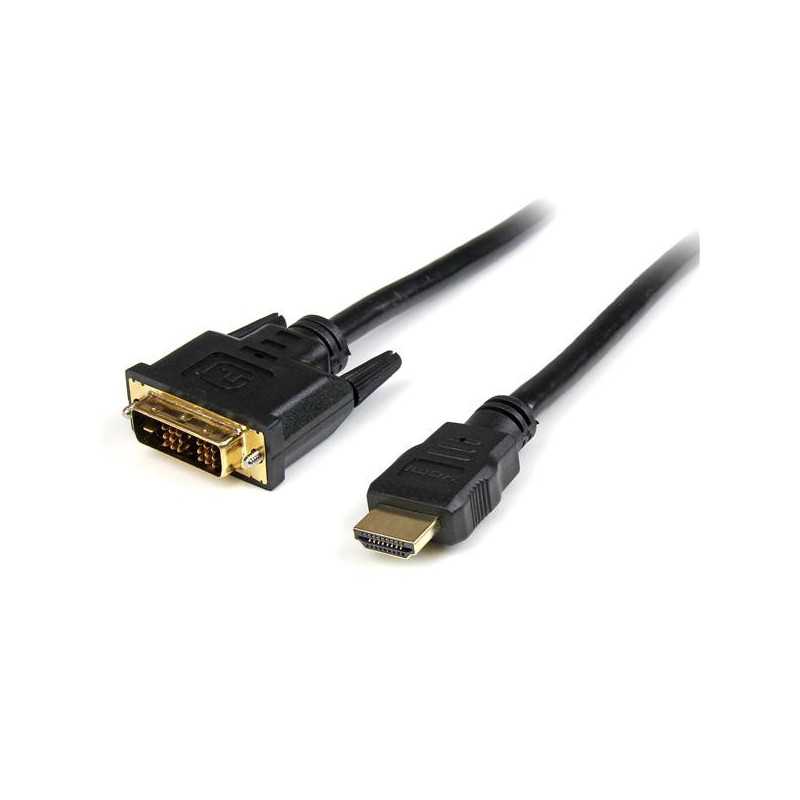 StarTech.com Cavo adattatore HDMI a DVI-D - Cavo connettore presa HDMI a presa DVI Maschio/Maschio da 2 m HDDVIMM2M