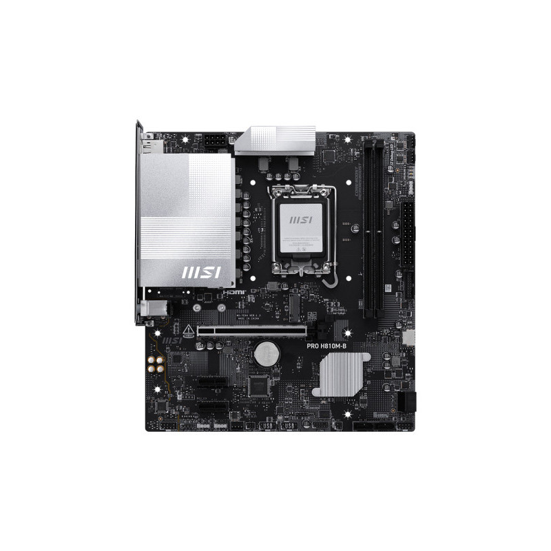 MSI PRO H810M-B scheda madre Intel H810 LGA 1851 (Socket V1) micro ATX MSI PRO H810M-B scheda madre Intel H810 LGA 1851 (Socket V1) micro ATX