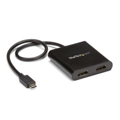 StarTech.com Adattatore USB-C a doppio HDMI, MST Hub USB Tipo C multi monitor, splitter HDMI 4K 30Hz per laptop USB type C,