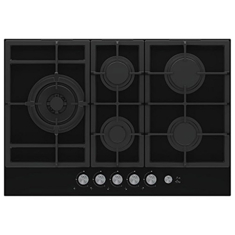 Beko HILL 75235 S piano cottura Nero Da incasso 75 cm Gas 5 Fornello(i)