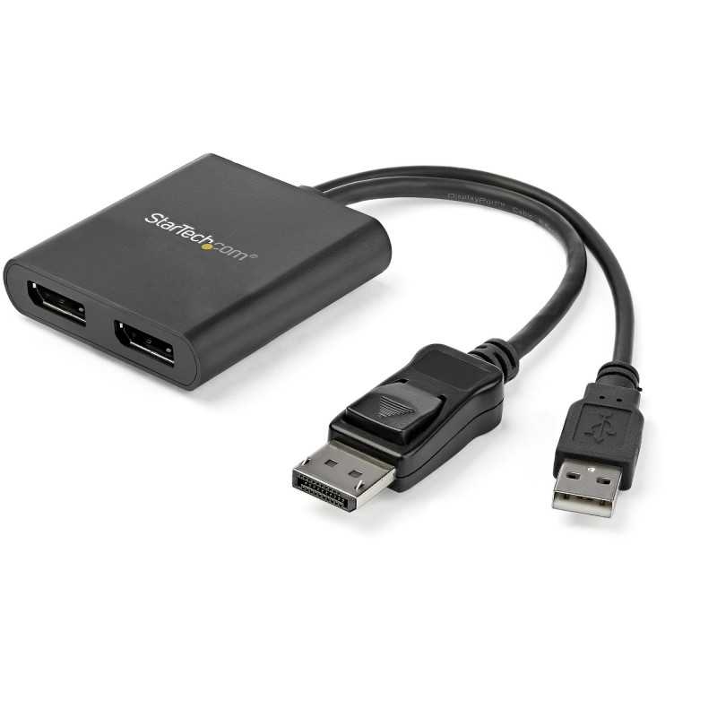 StarTech.com Hub MST DisplayPort a 2 Porte - Adattatore Multi-Monitor DP 1.2 - Sdoppiatore\Splitter Video DisplayPort MSTDP122DP