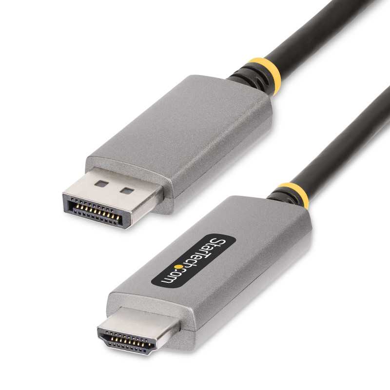 StarTech.com Cavo adattatore DisplayPort HDMI da 2 m, 8K 60Hz, 4K 144Hz, HDR10, Convertitore video attivo d 133DISPLAYPORTHDMI21