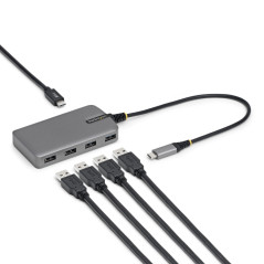 StarTech.com 5G4AC-USB-C-HUB hub di interfaccia USB 3.2 Gen 1 (3.1 Gen 1) Type-C 5000 Mbit s Grigio