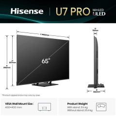 Hisense Smart TV ULED MiniLED 65" 4K 65U7Q PRO