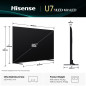 Hisense 85U7Q 2,16 m (85") 4K Ultra HD Smart TV Wi-Fi Nero 450 cd/m²