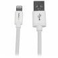 StarTech.com Cavo lungo connettore lightning a 8 pin Apple bianco da 2 m a USB per iPhone / iPod / iPad USBLT2MW