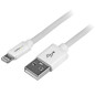 StarTech.com Cavo lungo connettore lightning a 8 pin Apple bianco da 2 m a USB per iPhone / iPod / iPad USBLT2MW
