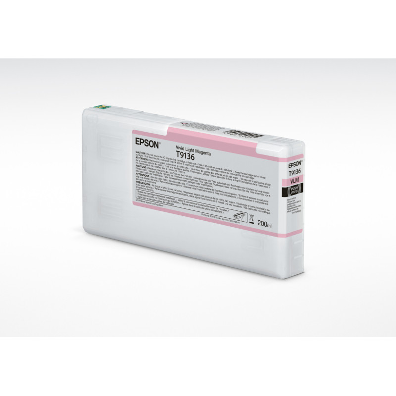 Epson T9136 Vivid Light Magenta Ink Cartridge (200ml) Epson T9136 Vivid Light Magenta Ink Cartridge (200ml)