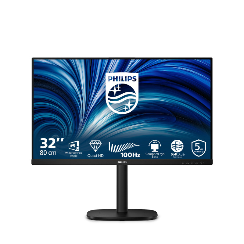 Philips 3000 series 32B2N3500/00 Monitor PC 80 cm (31.5") 2560 x 1440 Pixel Quad HD LCD Nero