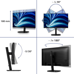 Philips 3000 series 32B2N3500 00 Monitor PC 80 cm (31.5") 2560 x 1440 Pixel Quad HD LCD Nero