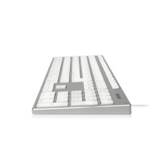 Tastiera USB in alluminio con tastierino numerico MAC compatibile + USB-C adapter