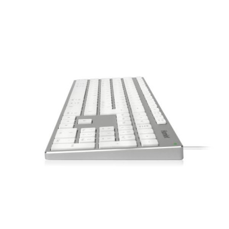 Tastiera USB in alluminio con tastierino numerico MAC compatibile + USB-C adapter