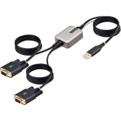 Cavo USB 2P6FFC-USB-SERIAL a seriale a 2 porte da 4m, Viti/dadi DB9 intercambiabil