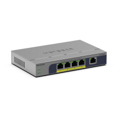 NETGEAR GS105PP Non gestito Gigabit Ethernet (10 100 1000) Supporto Power over Ethernet (PoE) Montaggio da desktop parete Grigio