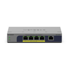 NETGEAR GS105PP Non gestito Gigabit Ethernet (10/100/1000) Supporto Power over Ethernet (PoE) Montaggio da desktop/parete Grigio