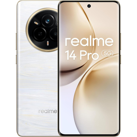 Smartphone Realme 14 Pro 5G 256 GB Bianco perla