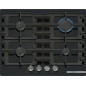 Bosch Serie 4 PNP6B6K40 Piano cottura a gas 60 cm 5 fuochi Vetro Nero