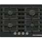 Bosch Serie 4 PNP6B6K40 Piano cottura a gas 60 cm 5 fuochi Vetro Nero