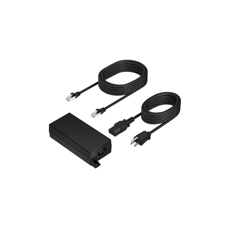 POLY PoE++ B5NH6AAABB 65W 2.5G Adapter with 3.66m CAT6A Cable and Power Cord POLY PoE++ B5NH6AAABB 65W 2.5G Adapter with 3.66m CAT6A Cable and Power Cord