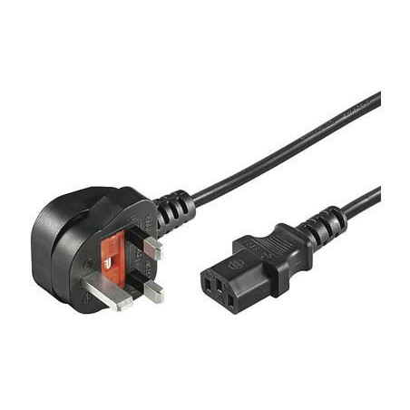 Microconnect PE090420 cavo di alimentazione Nero 2 m BS 1363 Accoppiatore C13