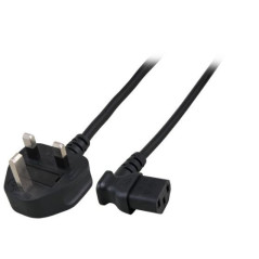 Microconnect PE090420A cavo di alimentazione Nero 2 m BS 1363 Accoppiatore C13
