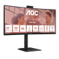 AOC E4 CU34E4CW Monitor PC 86,4 cm (34") 3440 x 1440 Pixel UltraWide Quad HD LED Nero
