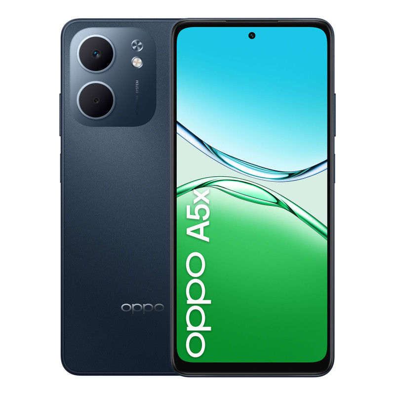 OPPO A5x Smartphone, Foto AI 32MP, Frontale 5MP, Display 6.67” 90HZ LCD HD+, 6000mAh, RAM 4(Esp1GB/2GB/4GB)+ROM 128GB (esp1TB),