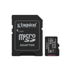 Kingston Technology 512GB microSDXC Canvas Select Plus Gen3 150MB s A1 (Adattatore SD incluso)