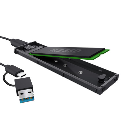 Trust 25806 contenitore di unità di archiviazione Box esterno SSD Nero