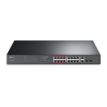 TP-Link TL-SL1218MP switch di rete Non gestito Fast Ethernet (10 100) Supporto Power over Ethernet (PoE) Nero