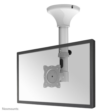 Neomounts FPMA-C025SILVER Supporto monitor TV a soffitto 10-30" - alt. 37-47 cm - inclinabile