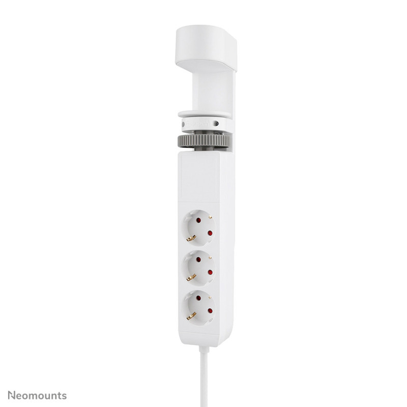 Neomounts DS22-840WH6 Multipresa da tavolo con morsetto e porte USB-C e USB-A - ricarica rapida