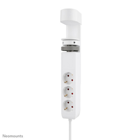 Neomounts DS22-840WH6 Multipresa da tavolo con morsetto e porte USB-C e USB-A - ricarica rapida