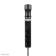 Neomounts DS22-840BL6 Multipresa da tavolo con morsetto e porte USB-C e USB-A - ricarica rapida