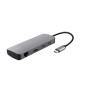 Trust 25672 hub di interfaccia USB tipo-C Grigio