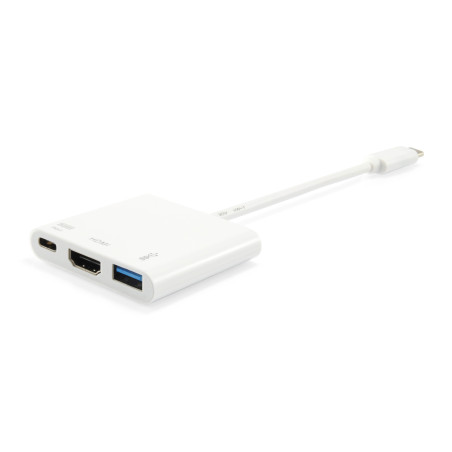 Equip Adattatore da USB-C a HDMI, USB-A, USB PD da 60 W