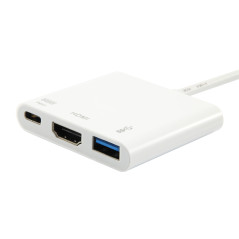 Equip Adattatore da USB-C a HDMI, USB-A, USB PD da 60 W