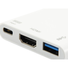 Equip Adattatore da USB-C a HDMI, USB-A, USB PD da 60 W