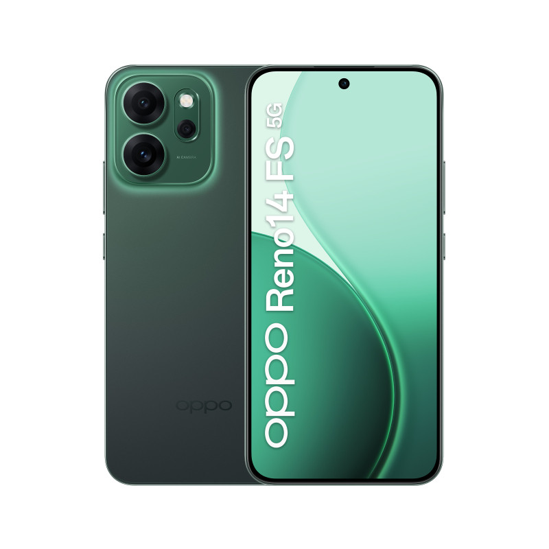 OPPO Reno14 FS 5G 16,7 cm (6.57") Doppia SIM Android 15 USB tipo-C 12 GB 512 GB 6000 mAh Verde