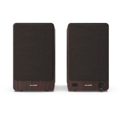 Sharp BOOKSHELF SPEAKERS 2-vie Marrone Con cavo e senza cavo 60 W