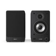 Sharp Bookshelf Speakers 2-vie Nero Con cavo e senza cavo 60 W