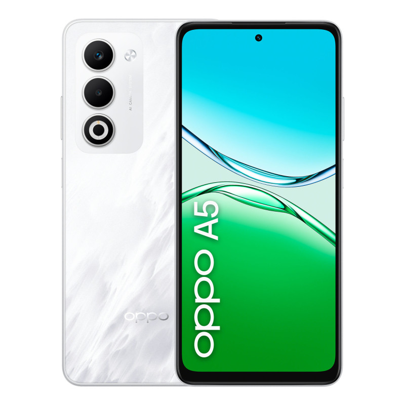 OPPO A5 Smartphone, Foto AI 50MP, Frontale 5MP, Display 6.67” 90HZ LCD HD+, 6000mAh, RAM 6(Esp2GB/4GB/6GB)+ROM 128GB (esp1TB),