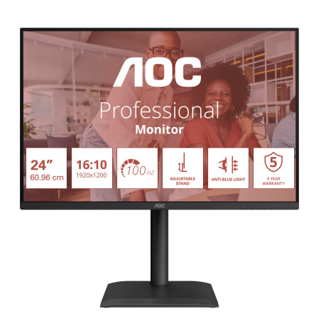 AOC E4 X24E4U Monitor PC 61 cm (24") 1920 x 1200 Pixel Full HD LED Nero