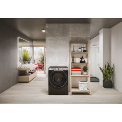Hoover H-WASH 550 H5WPB 68AMBCB8-S lavatrice Caricamento frontale 8 kg 1600 Giri min Nero